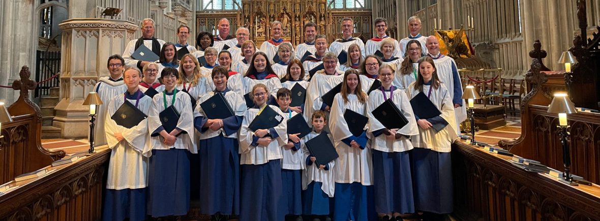 Westbury-on-Trym Parish Church Choir in Gloucester Cathedral